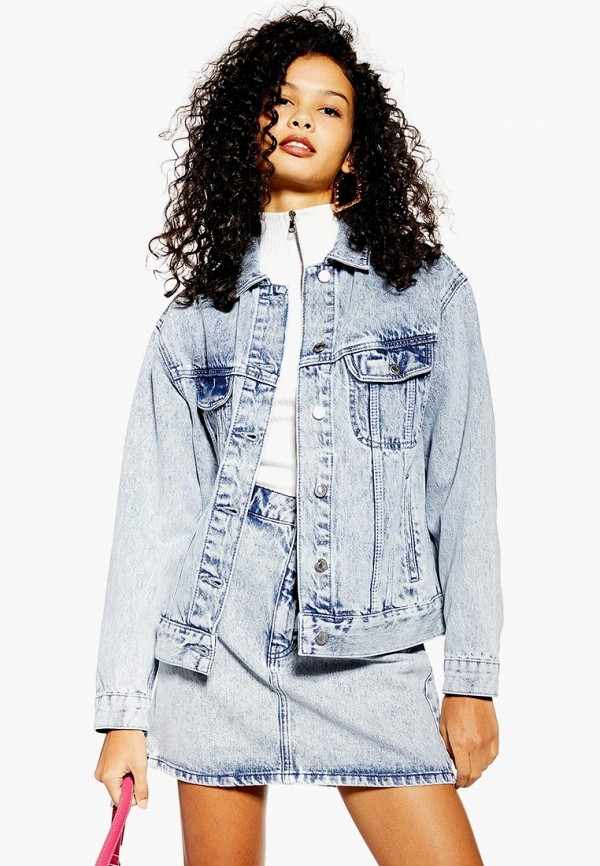

Куртка джинсовая Topshop, Голубой, Topshop TO029EWEUIV9