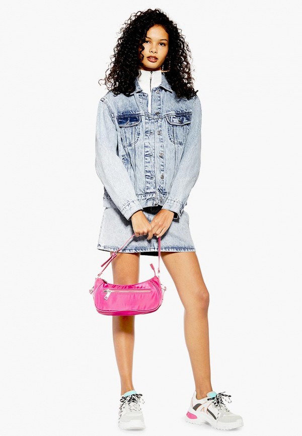 

Куртка джинсовая Topshop; Topshop TO029EWEUIV9, Голубой