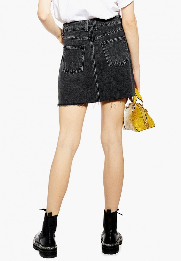 

Юбка джинсовая Topshop; Topshop TO029EWEUIW3, Черный