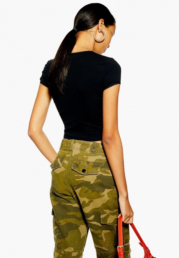 

Футболка Topshop; Topshop TO029EWEUIW7, Черный