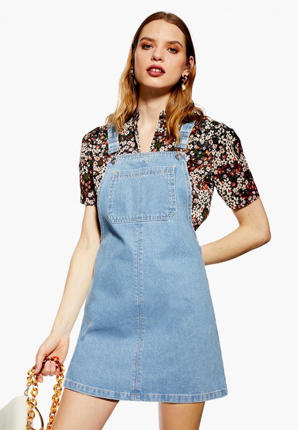 

Платье джинсовое Topshop, Голубой