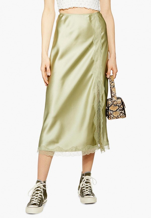 

Юбка Topshop, Topshop TO029EWEXWM9, Зеленый