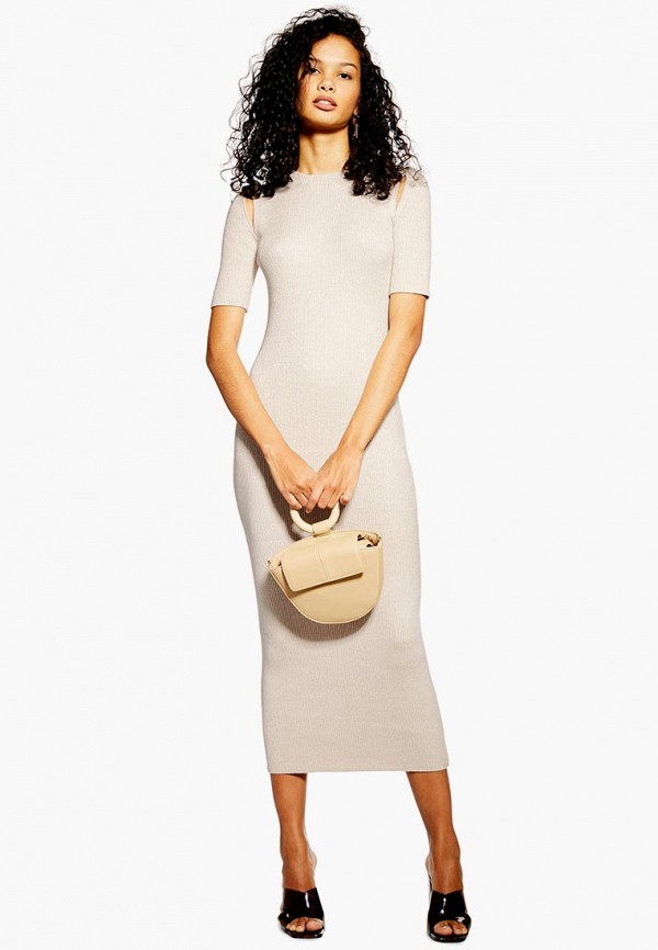 

Платье Topshop, Бежевый