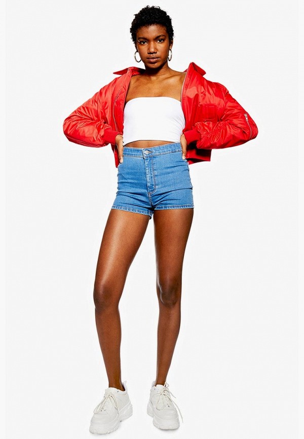 

Шорты джинсовые Topshop, Голубой, Topshop TO029EWEZBL5