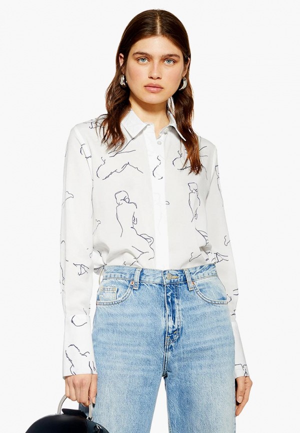 

Блуза Topshop, Белый, Topshop TO029EWEZBN0