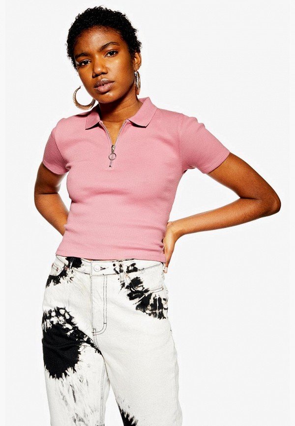 

Поло Topshop, Розовый