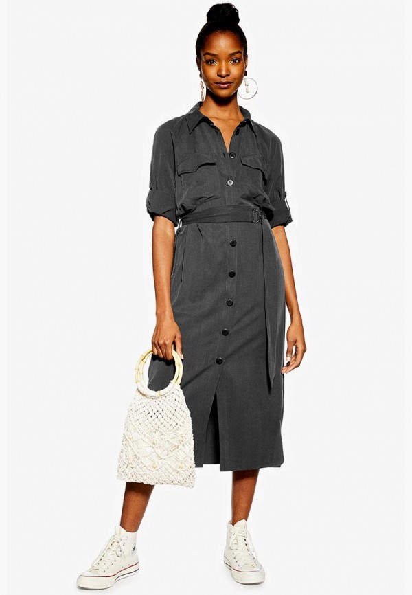 

Платье Topshop, Серый
