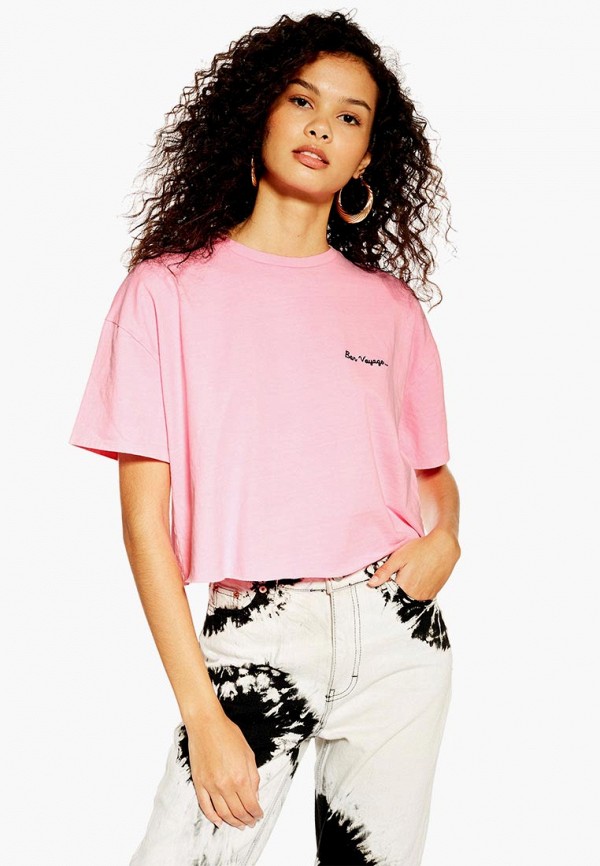 

Футболка Topshop, Розовый, Topshop TO029EWFDVQ4