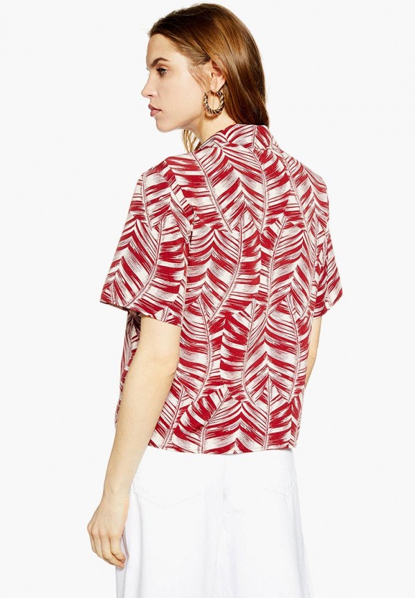 

Рубашка Topshop, Красный, Topshop TO029EWFDVT5
