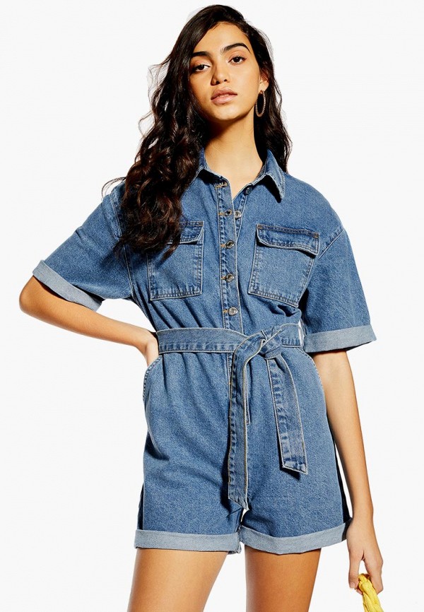 

Комбинезон джинсовый Topshop, Синий