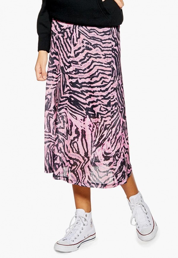 

Юбка Topshop, Topshop TO029EWFHLQ6, Розовый