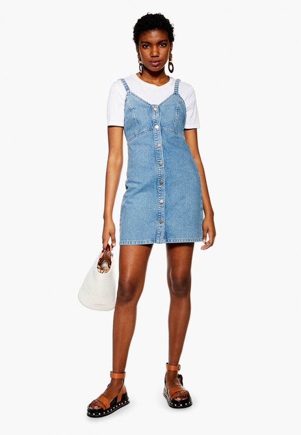 

Платье джинсовое Topshop, Голубой