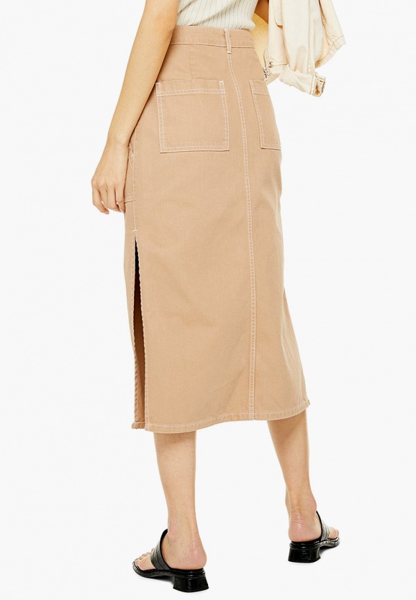 

Юбка Topshop, Бежевый, Topshop TO029EWFJXA3