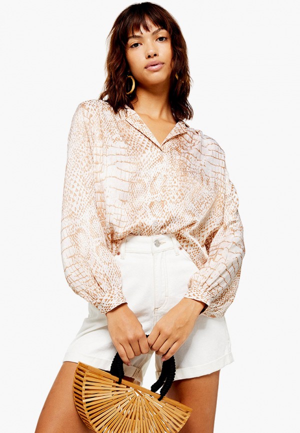 

Блуза Topshop, Бежевый