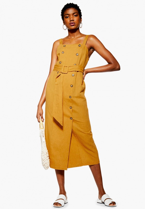 

Платье Topshop, Topshop TO029EWFOFI4, Желтый