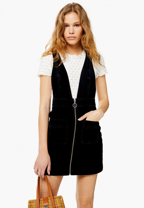 

Платье джинсовое Topshop, Черный