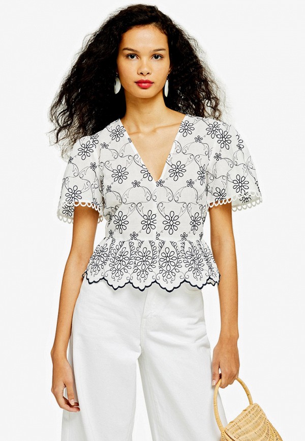 

Блуза Topshop, Белый, Topshop TO029EWFYSG0