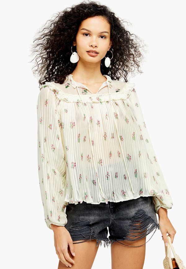 

Блуза Topshop, Бежевый