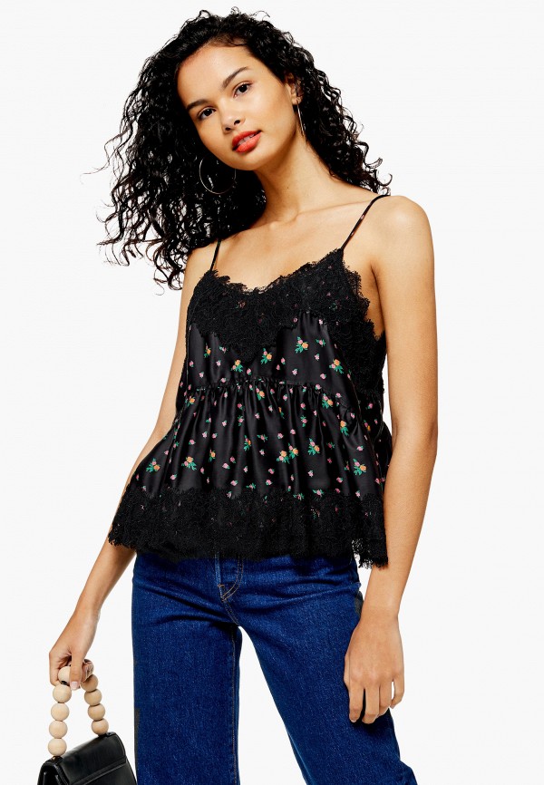 

Топ Topshop, Черный, Topshop TO029EWGFUZ4