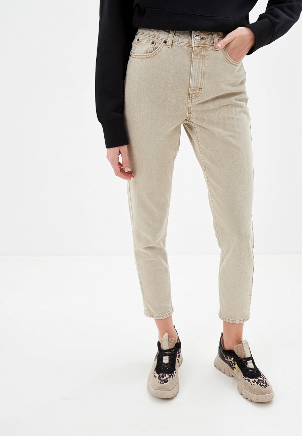

Джинсы Topshop, MOM, Бежевый