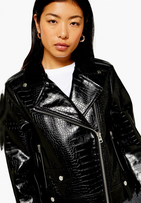 

Куртка кожаная Topshop, Черный