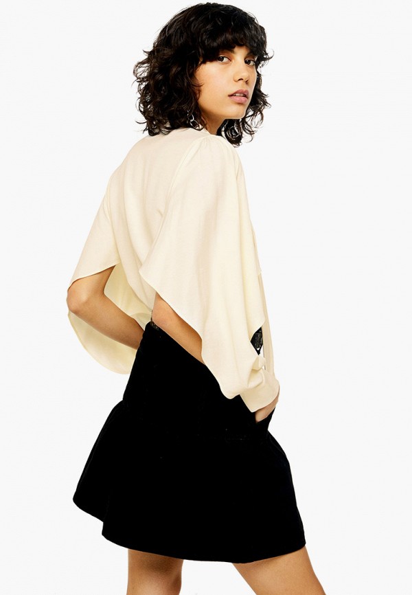 

Блуза Topshop, Бежевый, Topshop TO029EWGHSB4