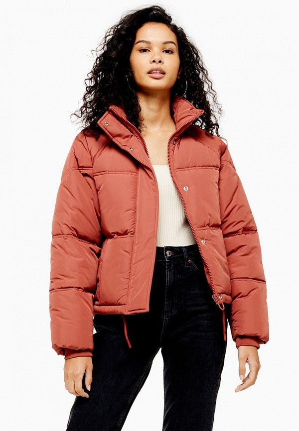 

Куртка утепленная Topshop, Коралловый, Topshop TO029EWGMQB6