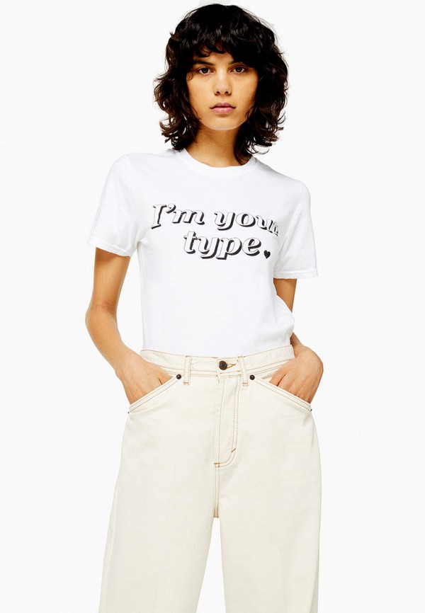 

Футболка Topshop, Белый, Topshop TO029EWGMQC5