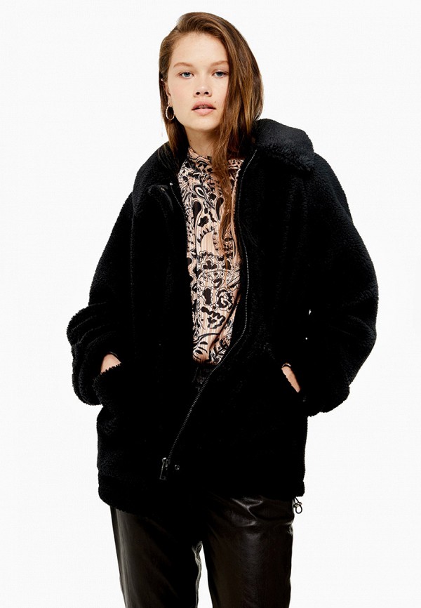 

Шуба Topshop, Черный, Topshop TO029EWGMQG1