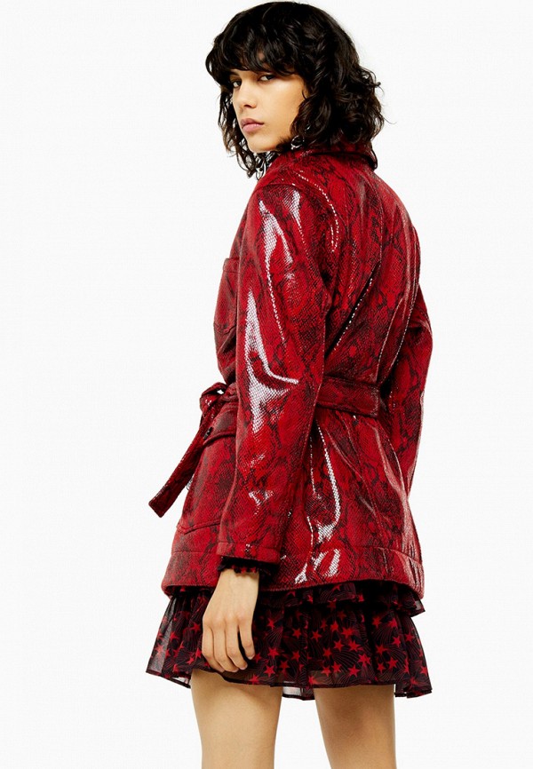 

Куртка кожаная Topshop, Красный, Topshop TO029EWGPYE6