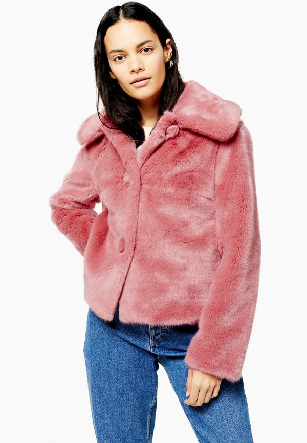

Шуба Topshop, Розовый