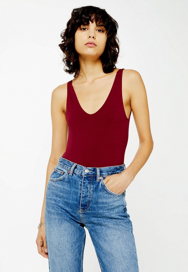 

Боди Topshop, Бордовый