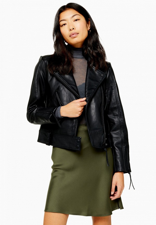 

Куртка кожаная Topshop, Черный