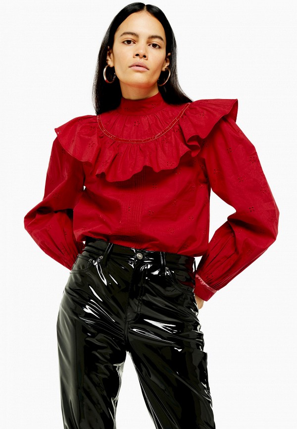 

Блуза Topshop, Красный, Topshop TO029EWHARZ5