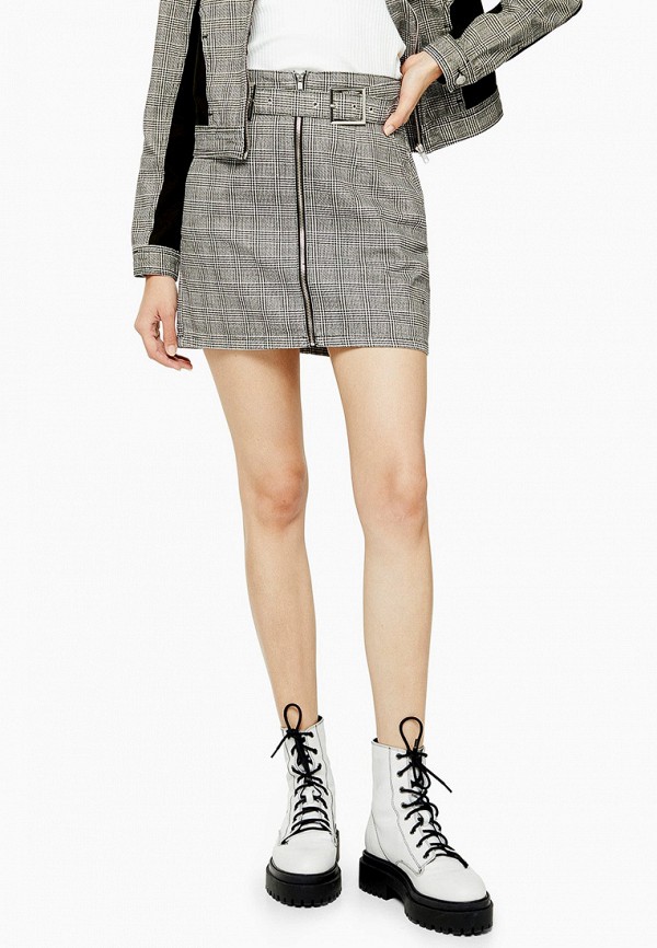 

Юбка Topshop, Серый, Topshop TO029EWHBLS0
