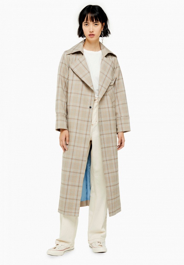 

Плащ Topshop, Бежевый, Topshop TO029EWHBLS3