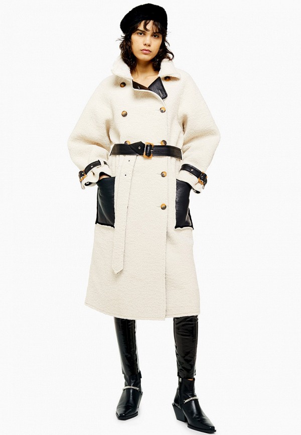 

Шуба Topshop, Бежевый