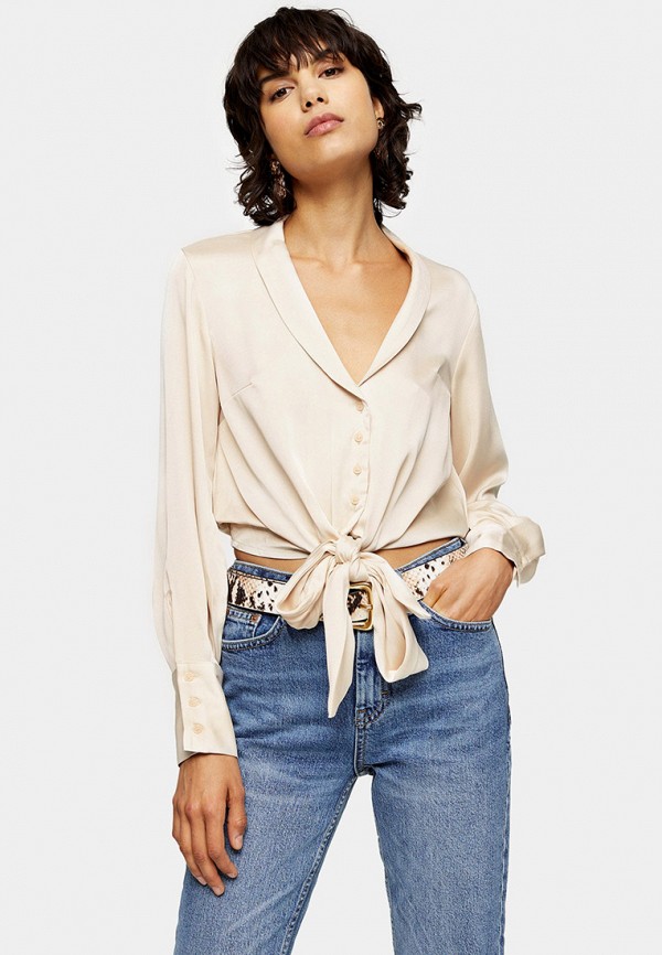 

Блуза Topshop, Бежевый
