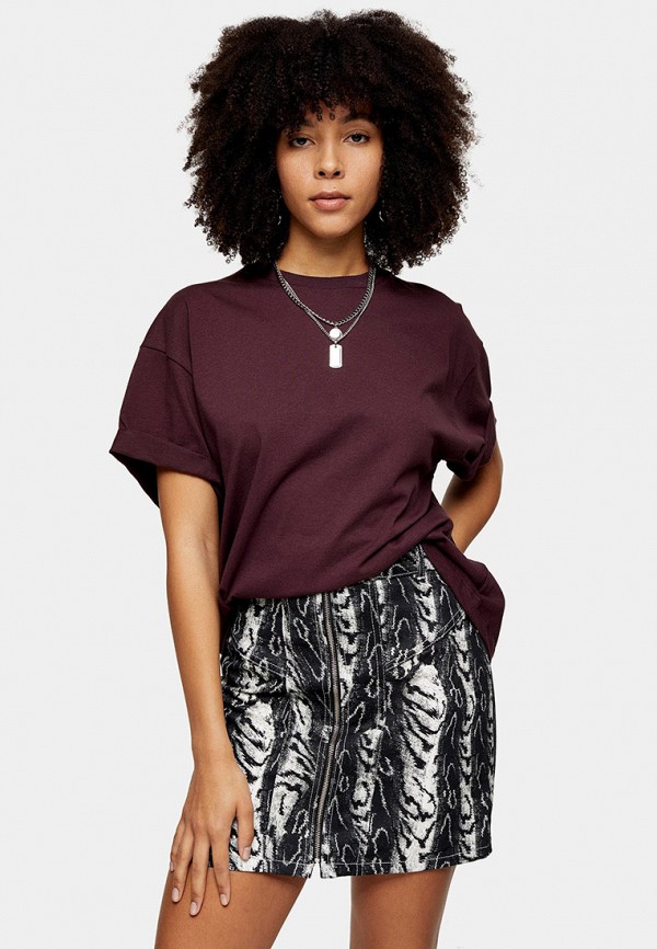 

Футболка Topshop, Бордовый