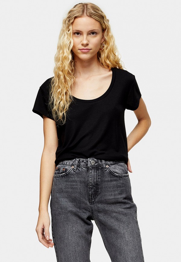 

Футболка Topshop, Черный, Topshop TO029EWHGKD0