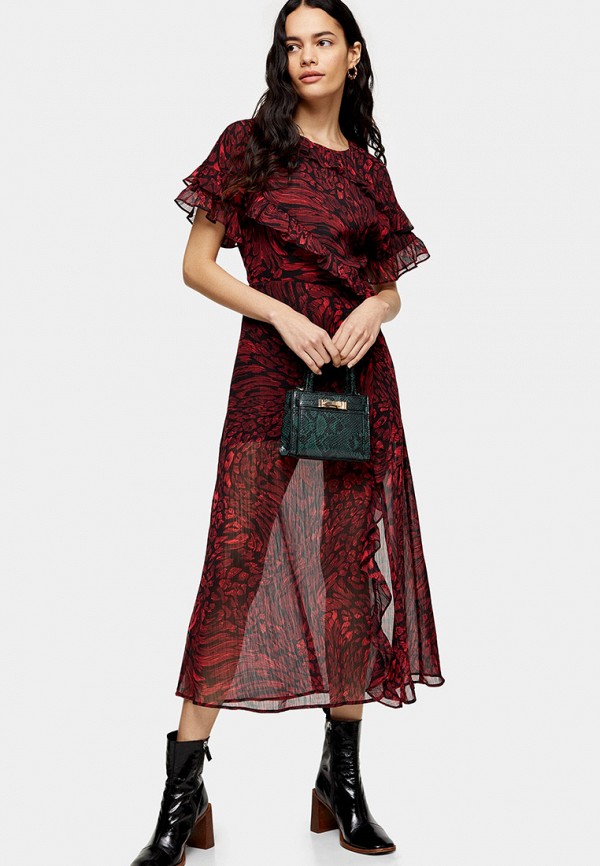 

Платье Topshop, Бордовый
