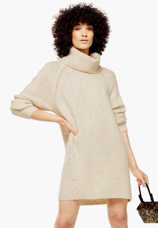 

Платье Topshop, Бежевый