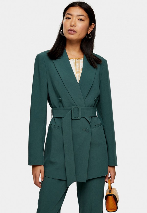 

Пиджак Topshop, Бирюзовый, Topshop TO029EWHHJM5