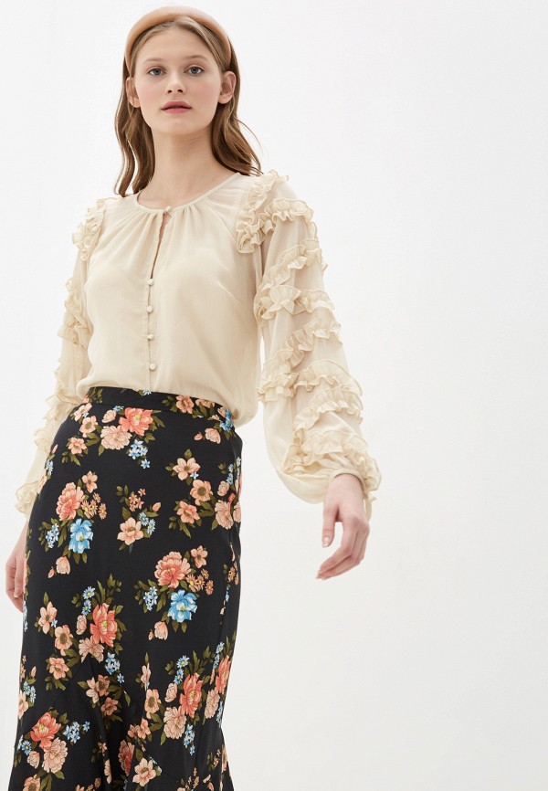 

Блуза Topshop, Бежевый