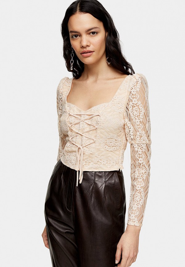 

Блуза Topshop, Бежевый