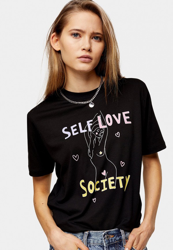 

Футболка Topshop, Черный, Topshop TO029EWIATB3