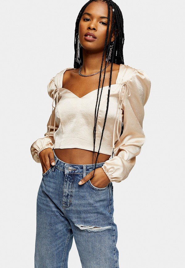

Блуза Topshop, Бежевый