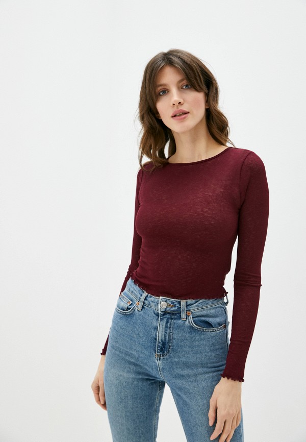 

Лонгслив Topshop, Бордовый