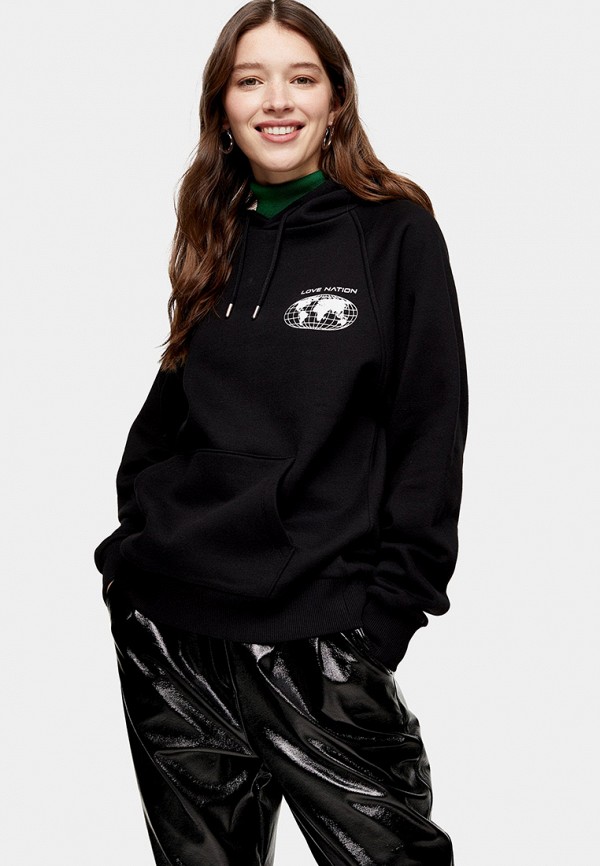 

Худи Topshop, Черный, Topshop TO029EWIEXQ3