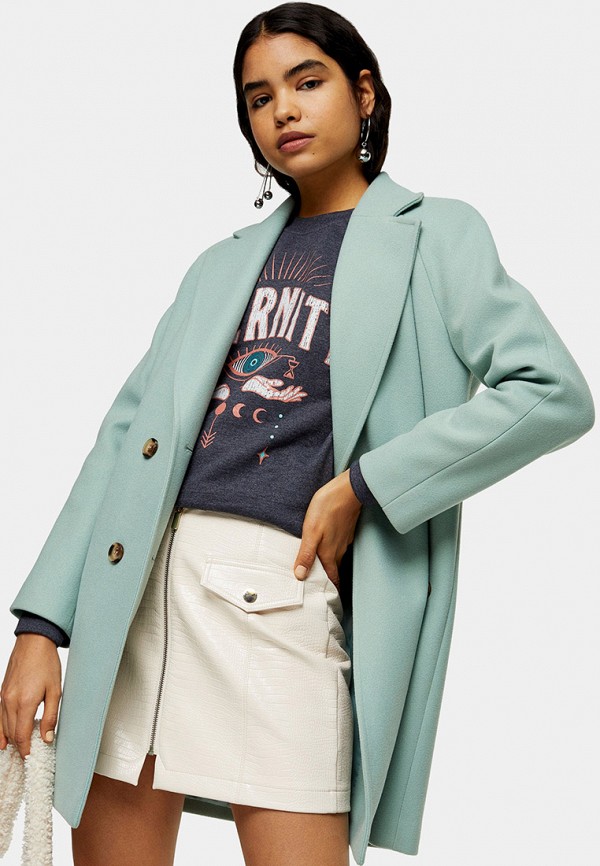 

Пальто Topshop, Бирюзовый